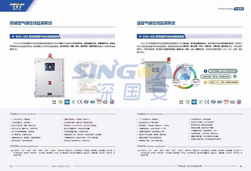 深國(guó)安電子氣體檢測(cè)儀新版畫冊(cè)